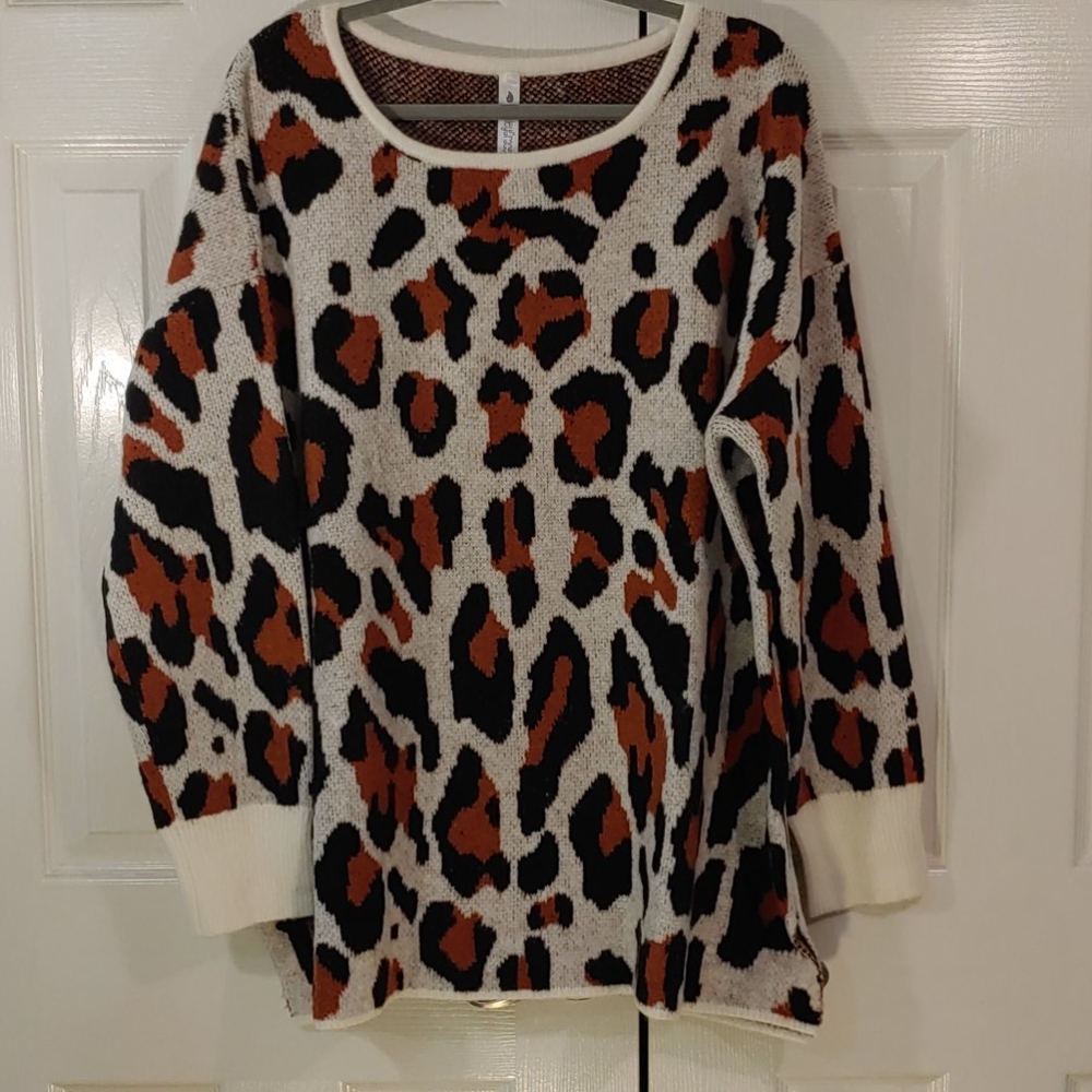 Animal print sweater